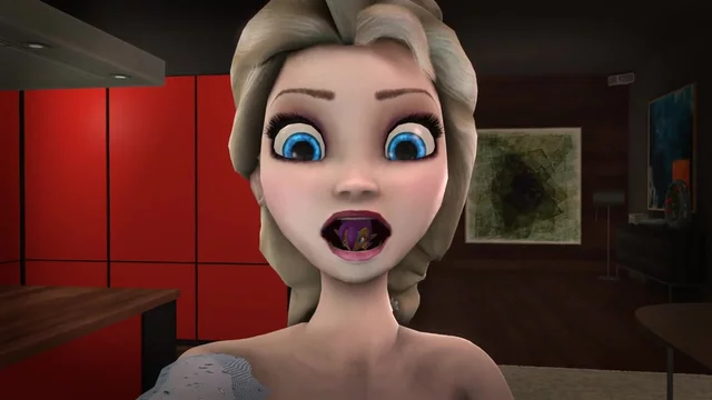 640px x 360px - Elsa Swallows - Shantae SFM Frozen - HD 720p - FPO.XXX